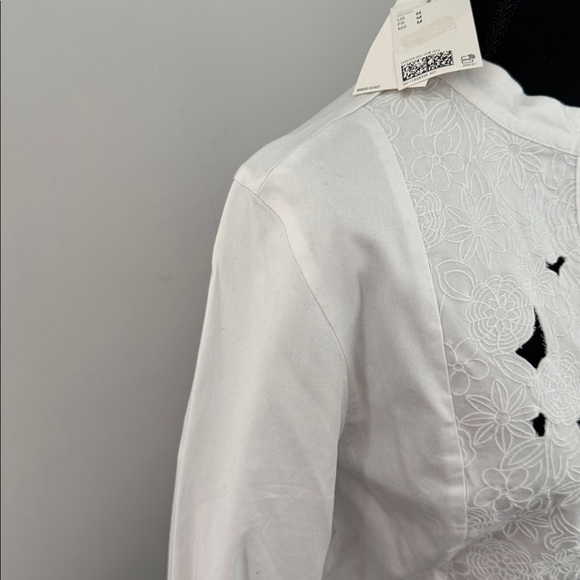 H&M EYELET EMBROIDERY-DETAIL COTTON DRESS SIZE MEDIUM NEW W/ TAG - Picture 6 of 11